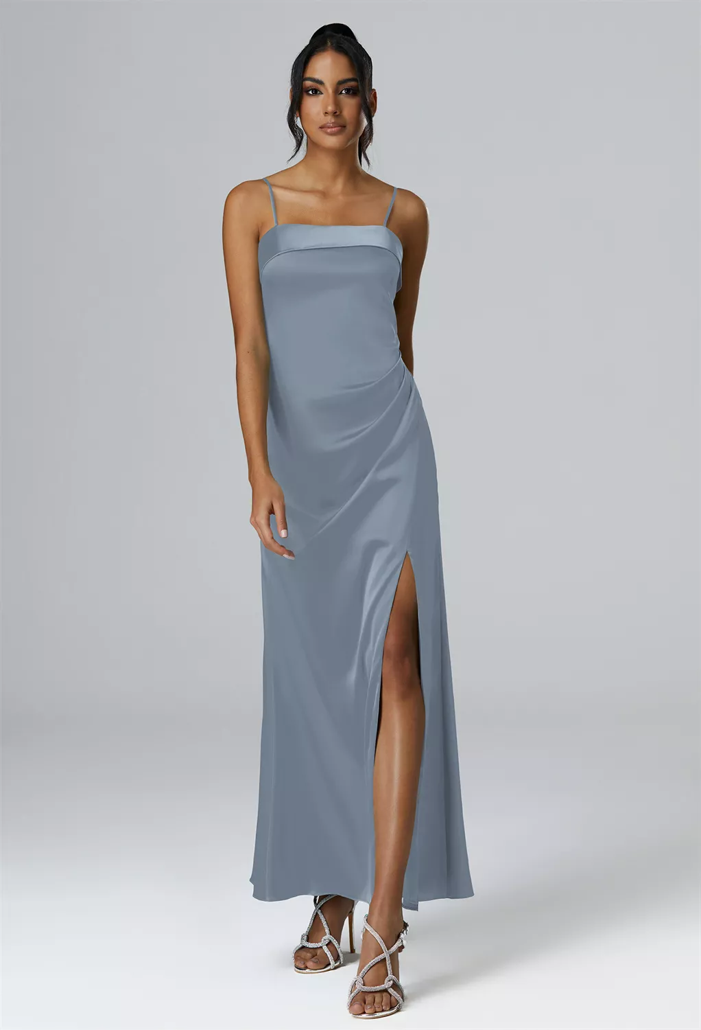 AW Ritenuto Dusty Blue  Wedding Guest Dresses